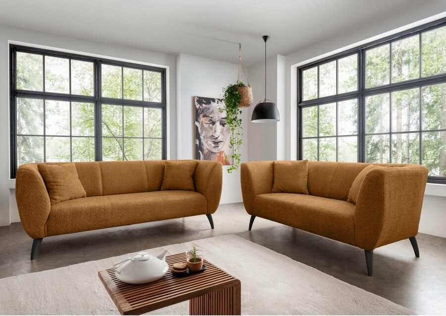 INOSIGN 2-zitsbank twee verschillende pootkleuren naar keuze - Foto 3