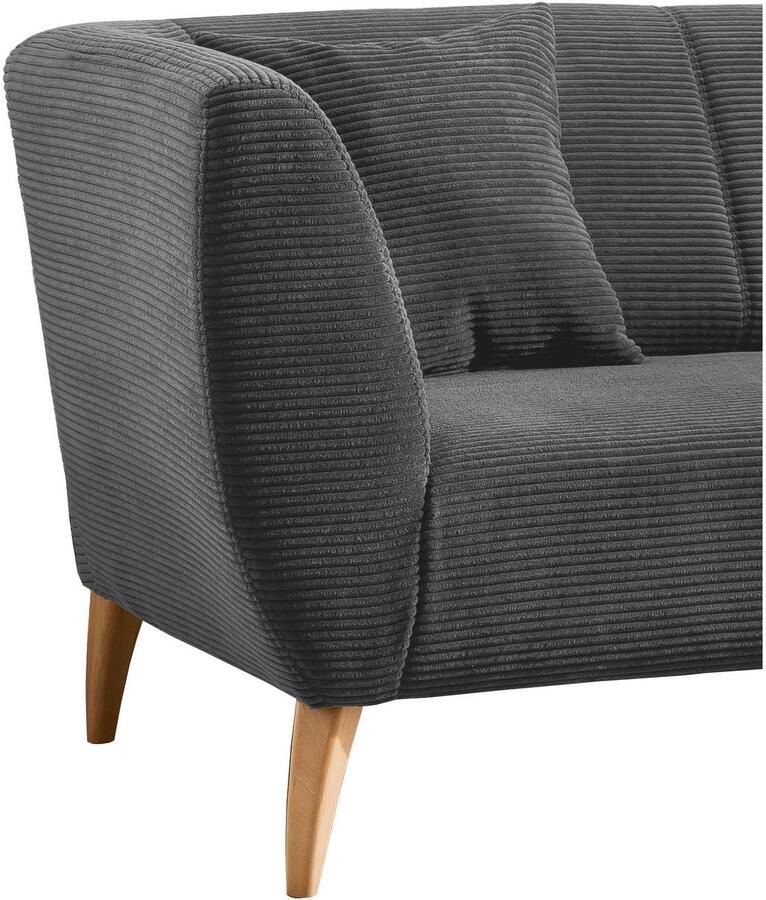 INOSIGN 3-zitsbank twee verschillende pootkleuren naar keuze