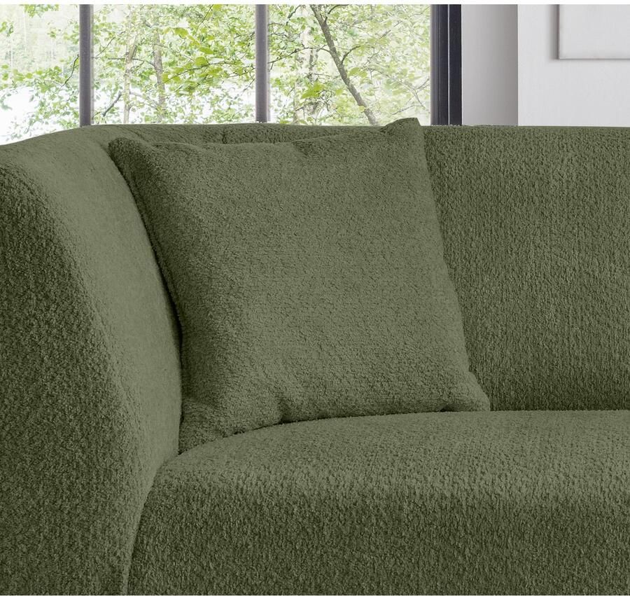 INOSIGN 3-zitsbank twee verschillende pootkleuren naar keuze