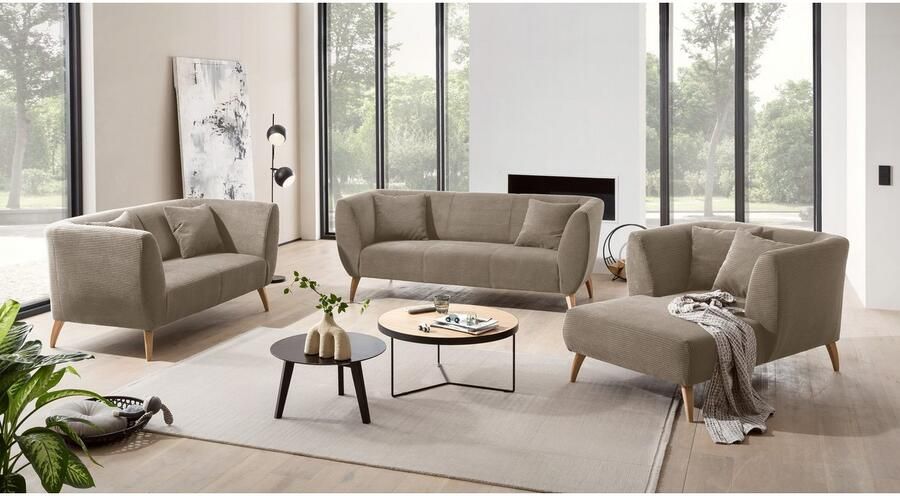 INOSIGN 3-zitsbank twee verschillende pootkleuren naar keuze - Foto 4