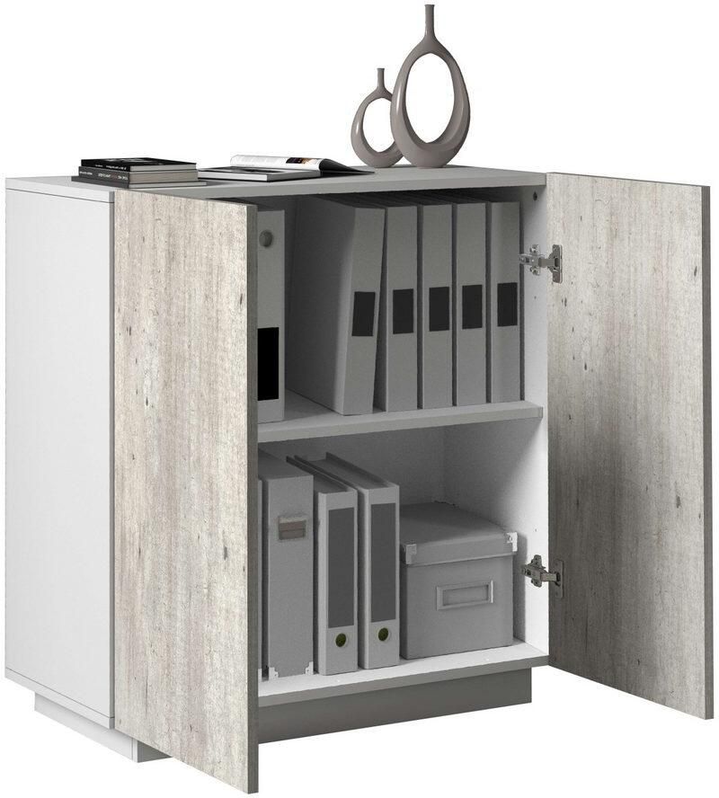 INOSIGN Archiefkast Coro Multifunctionele kast Bureaukast met 2 deuren & verstelbare legplanken hoogte 86 of 166 cm made in italy - Foto 9