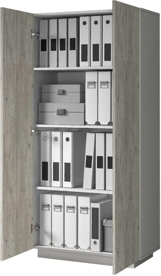 INOSIGN Archiefkast Coro Multifunctionele kast Bureaukast met 2 deuren & verstelbare legplanken hoogte 86 of 166 cm made in italy - Foto 9