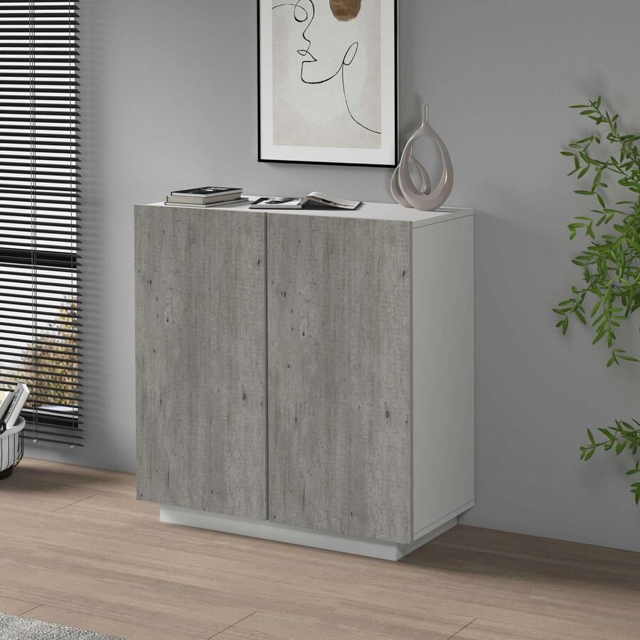 INOSIGN Archiefkast Coro Multifunctionele kast Bureaukast met 2 deuren & verstelbare legplanken hoogte 86 of 166 cm made in italy - Foto 6