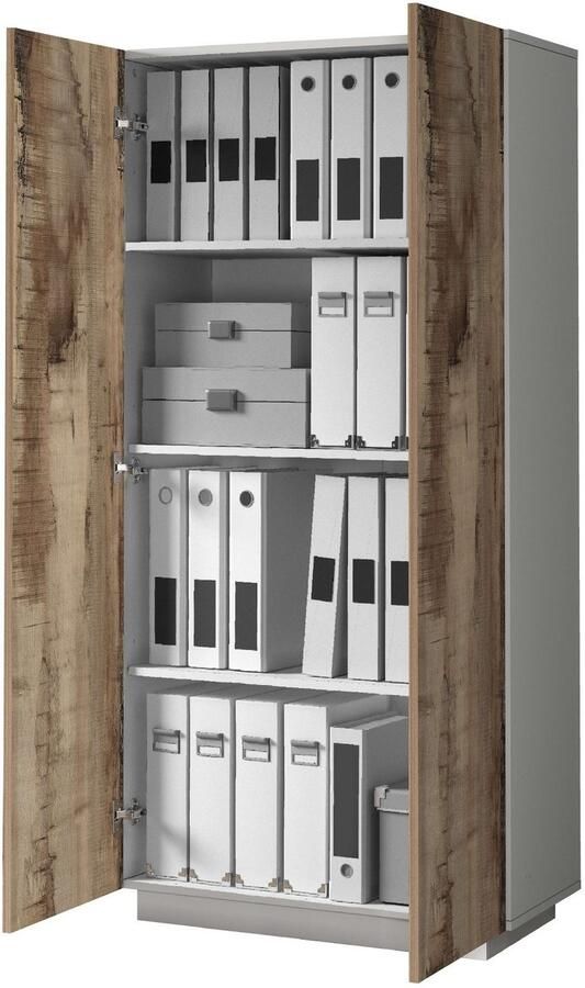 INOSIGN Archiefkast Coro Multifunctionele kast Bureaukast met 2 deuren & verstelbare legplanken hoogte 86 of 166 cm made in italy - Foto 9