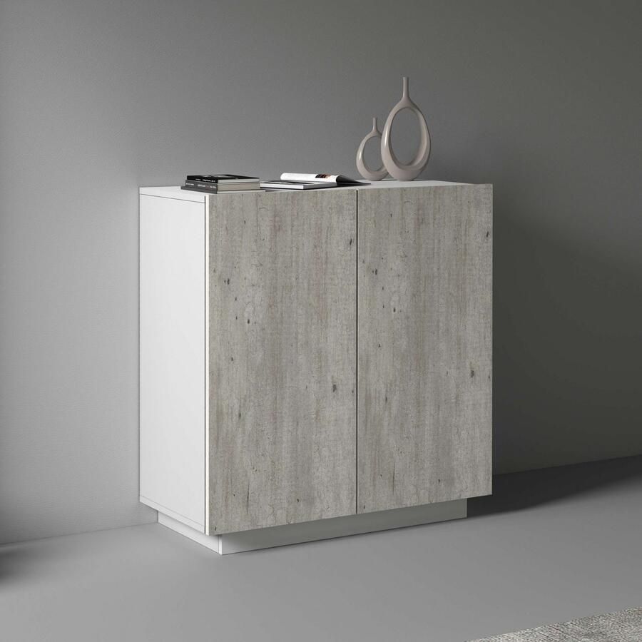 INOSIGN Archiefkast Coro Multifunctionele kast Bureaukast met 2 deuren & verstelbare legplanken hoogte 86 of 166 cm made in italy - Foto 7