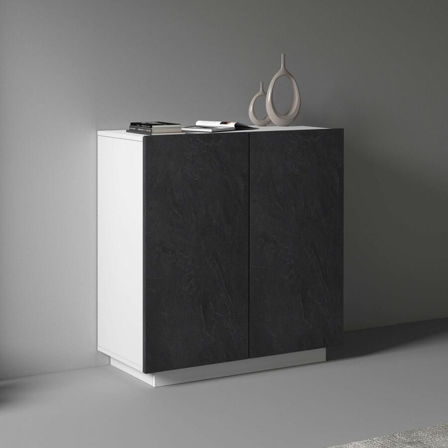 INOSIGN Archiefkast Coro Multifunctionele kast Bureaukast met 2 deuren & verstelbare legplanken hoogte 86 of 166 cm made in italy - Foto 5