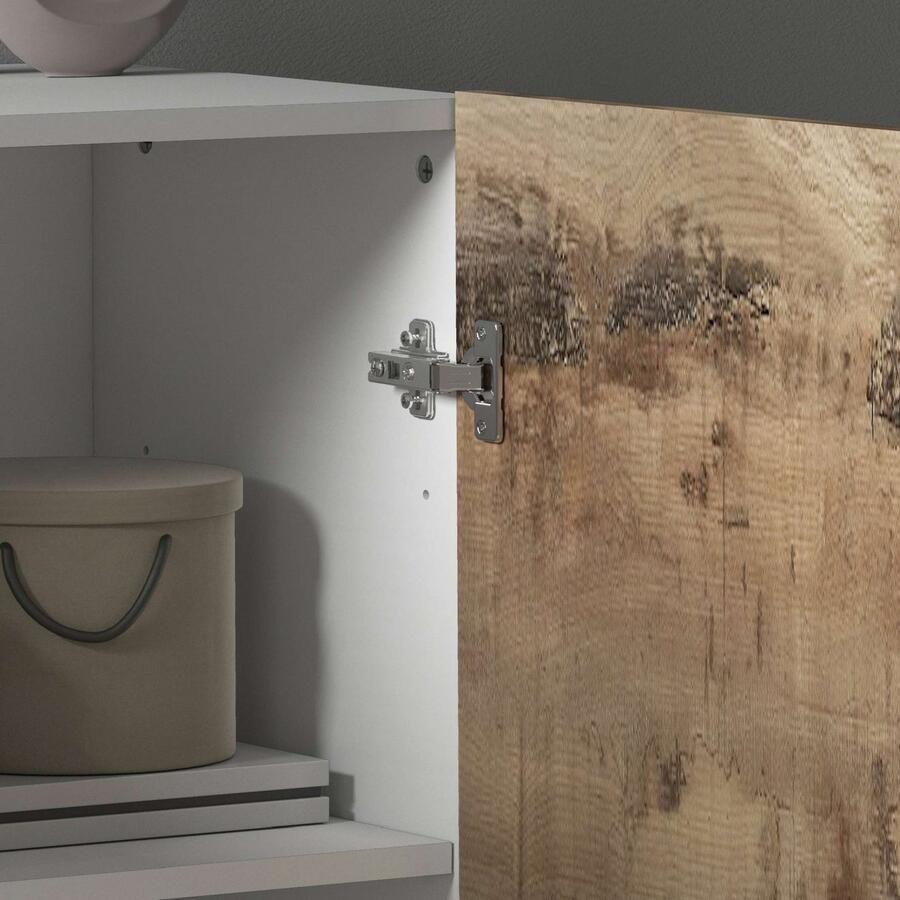 INOSIGN Archiefkast Coro Multifunctionele kast Bureaukast met 2 deuren & verstelbare legplanken hoogte 86 of 166 cm made in italy - Foto 2