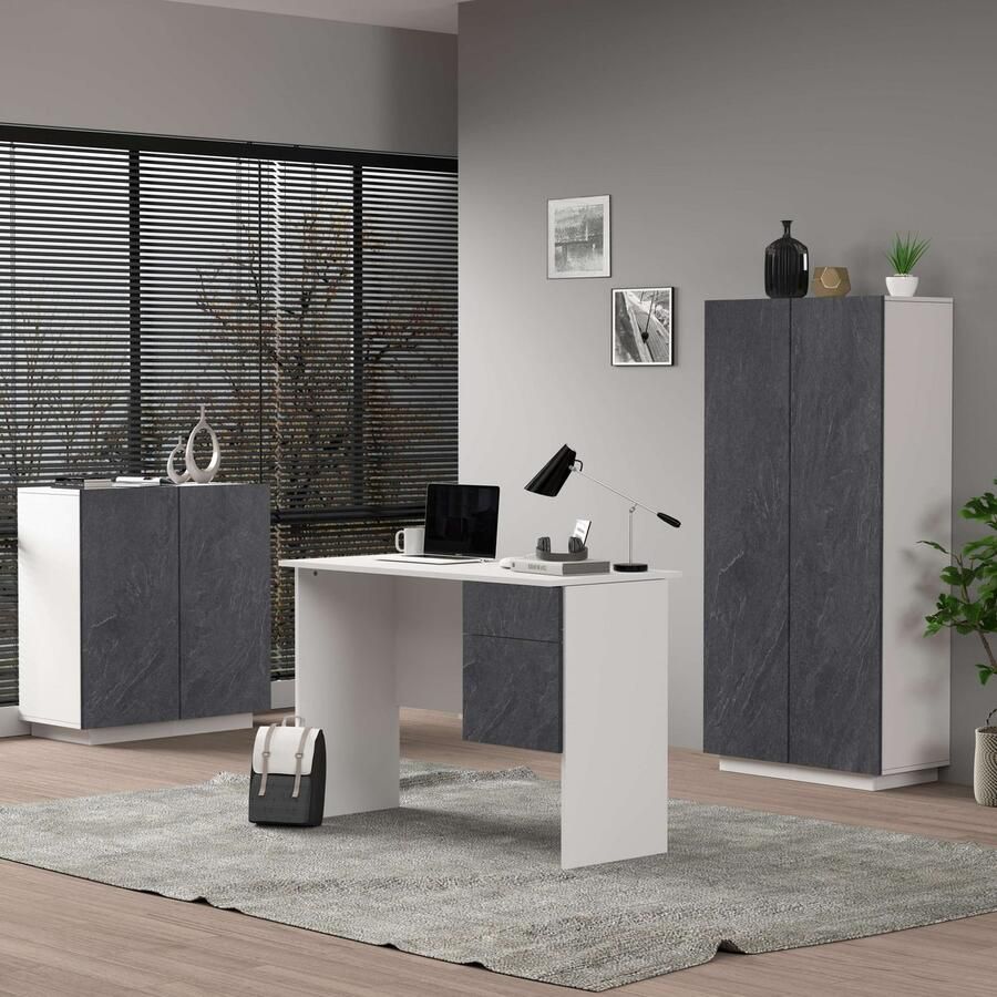 INOSIGN Bureau Coro kleine computertisch bureautafel met 1 deur & 1 lade breedte 110 cm made in italy - Foto 6