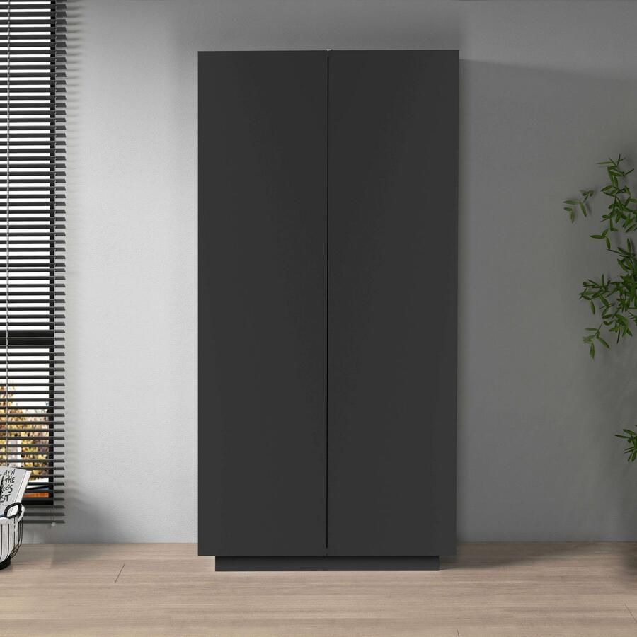 INOSIGN Archiefkast Essential Multifunctionele kast Bureaukast met 2 deuren & verstelbare legplanken hoogte 86 of 166 cm made in italy