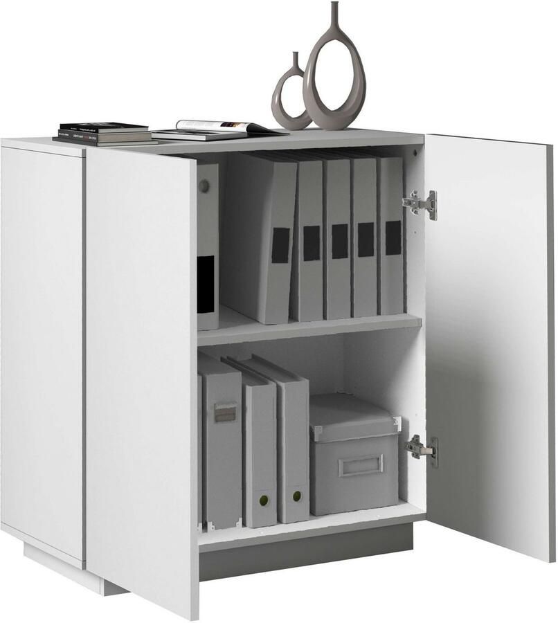 INOSIGN Archiefkast Essential Multifunctionele kast Bureaukast met 2 deuren & verstelbare legplanken hoogte 86 of 166 cm made in italy - Foto 9