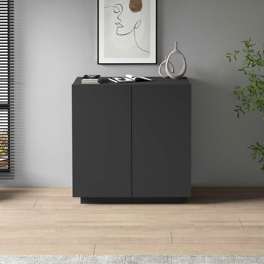 INOSIGN Archiefkast Essential Multifunctionele kast Bureaukast met 2 deuren & verstelbare legplanken hoogte 86 of 166 cm made in italy