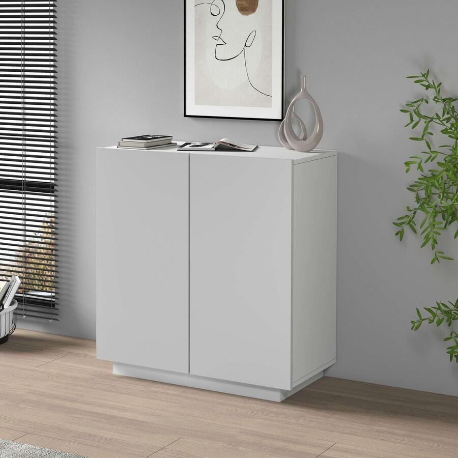 INOSIGN Archiefkast Essential Multifunctionele kast Bureaukast met 2 deuren & verstelbare legplanken hoogte 86 of 166 cm made in italy - Foto 5