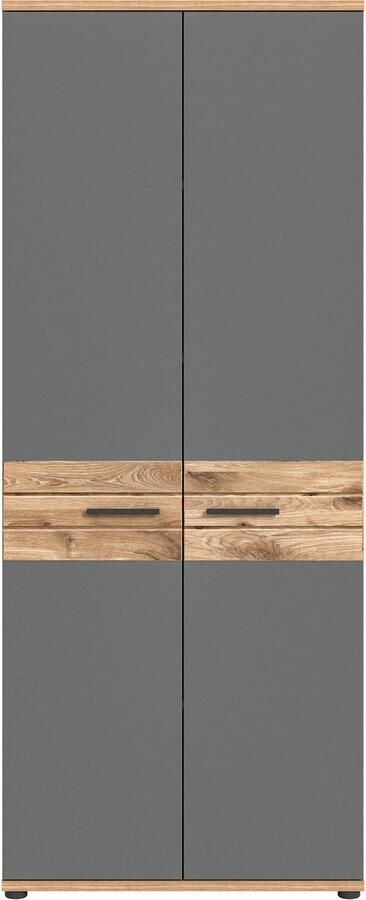 INOSIGN Archiefkast Riga Breedte 80cm in Nox Eik nabootsing en Basaltgrijs - Foto 5