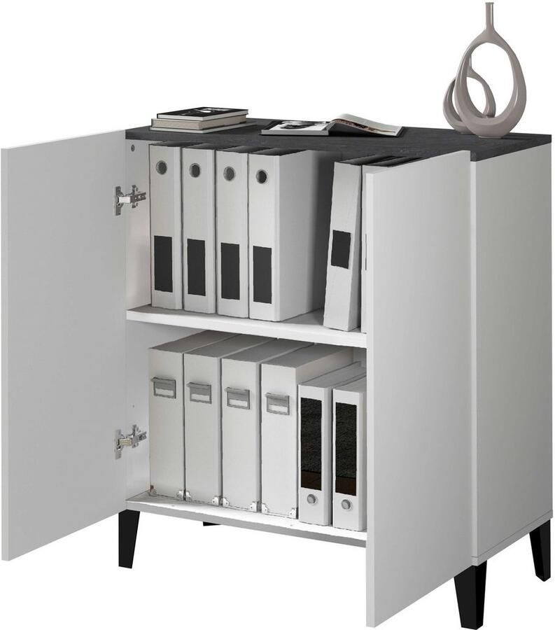 INOSIGN Archiefkast Sunrise Archiefkast Multifunctionele kast Bureaukast met 2 deuren & 2 vakken breedte 79 2 cm gemaakt in italië - Foto 11