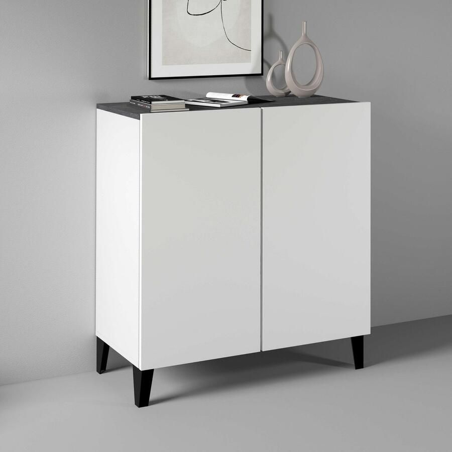 INOSIGN Archiefkast Sunrise Archiefkast Multifunctionele kast Bureaukast met 2 deuren & 2 vakken breedte 79 2 cm gemaakt in italië - Foto 6