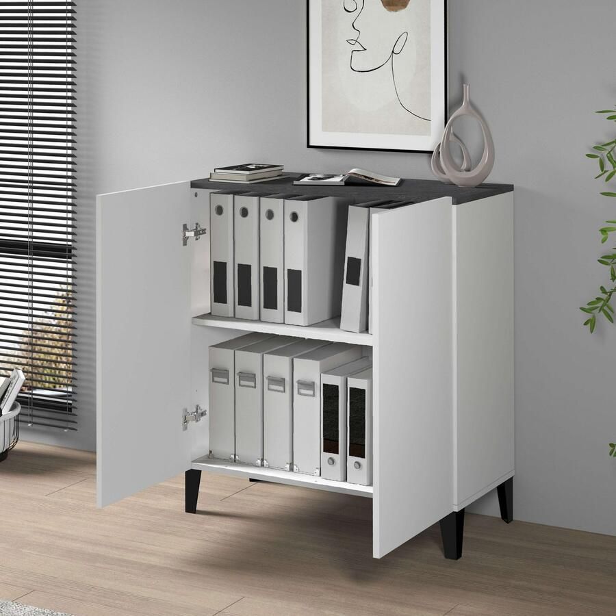 INOSIGN Archiefkast Sunrise Archiefkast Multifunctionele kast Bureaukast met 2 deuren & 2 vakken breedte 79 2 cm gemaakt in italië - Foto 8