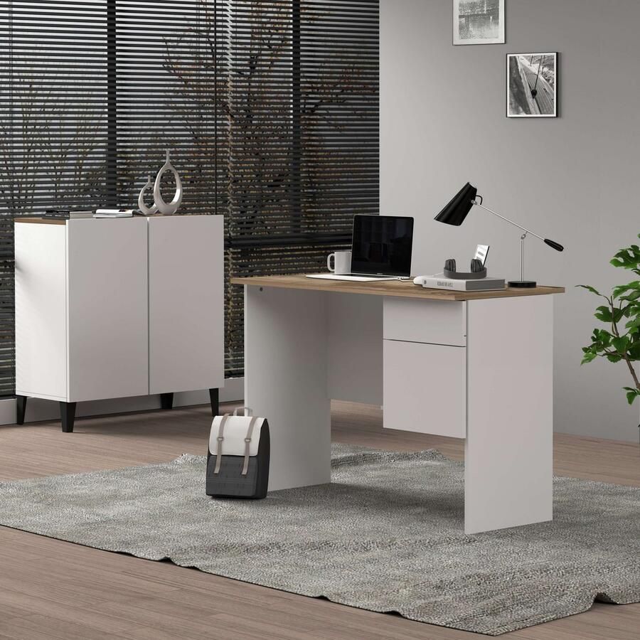 INOSIGN Bureau Sunrise kleine computertisch bureautafel met 1 deur & 1 lade tafelblad breedte 110 cm made in italy - Foto 7