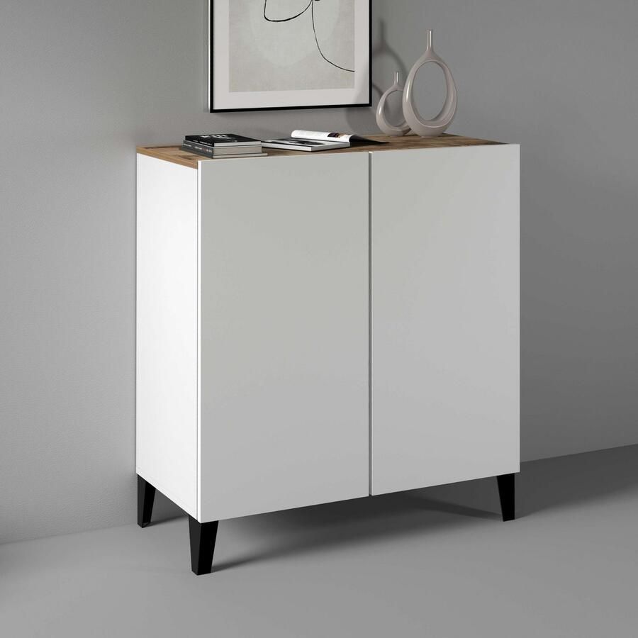 INOSIGN Archiefkast Sunrise Archiefkast Multifunctionele kast Bureaukast met 2 deuren & 2 vakken breedte 79 2 cm gemaakt in italië - Foto 5