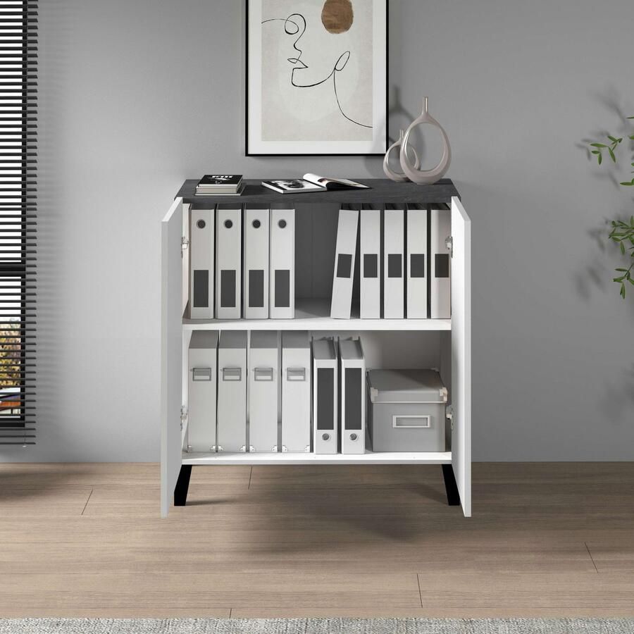 INOSIGN Archiefkast Sunrise Archiefkast Multifunctionele kast Bureaukast met 2 deuren & 2 vakken breedte 79 2 cm gemaakt in italië - Foto 9