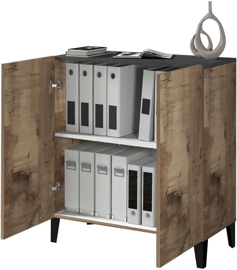 INOSIGN Archiefkast Sunrise Archiefkast Multifunctionele kast Bureaukast met 2 deuren & 2 vakken breedte 79 2 cm gemaakt in italië - Foto 11