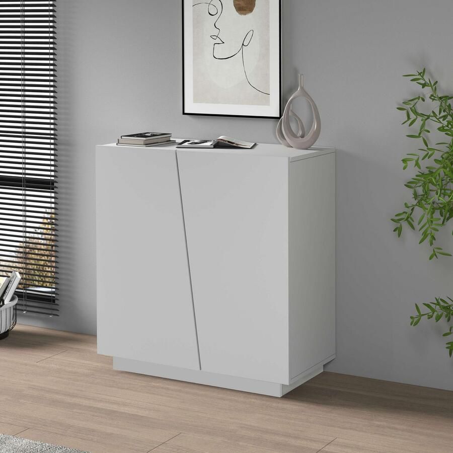 INOSIGN Archiefkast Vega Multifunctionele kast Bureaukast met 2 deuren & verstelbare legplanken hoogte 86 of 166 cm made in italy - Foto 3