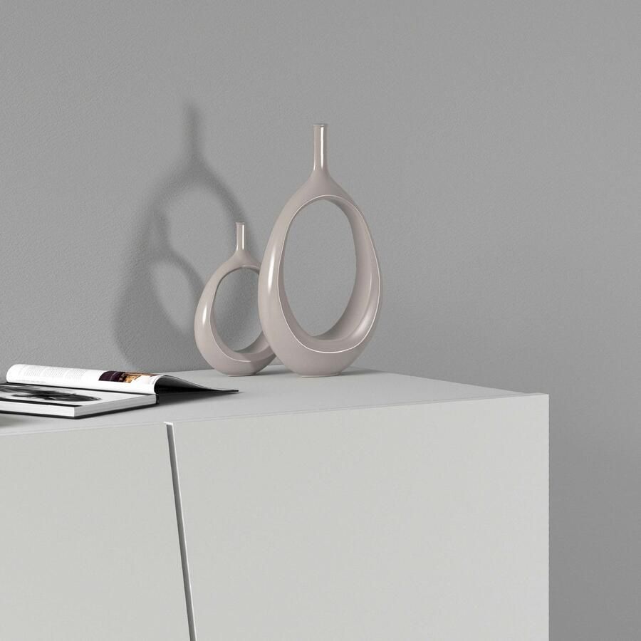 INOSIGN Archiefkast Vega Multifunctionele kast Bureaukast met 2 deuren & verstelbare legplanken hoogte 86 of 166 cm made in italy - Foto 7