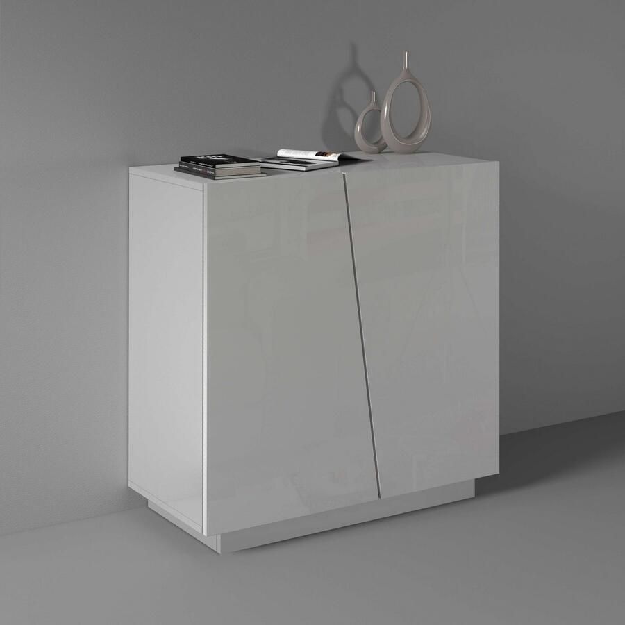 INOSIGN Archiefkast Vega Multifunctionele kast Bureaukast met 2 deuren & verstelbare legplanken hoogte 86 of 166 cm made in italy - Foto 7