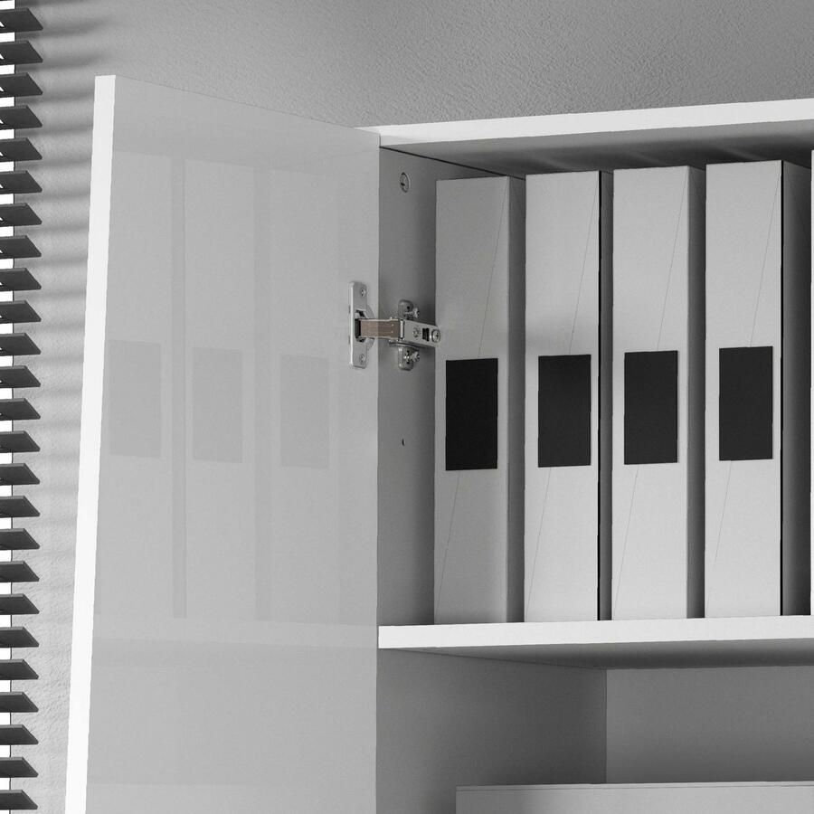 INOSIGN Archiefkast Vega Multifunctionele kast Bureaukast met 2 deuren & verstelbare legplanken hoogte 86 of 166 cm made in italy - Foto 5