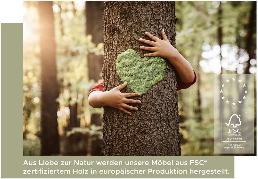 INOSIGN Wastafelmeubel Riga breedte 140 cm incl. opzetwastafel 2 lades 1 deur Hangkast onderkast badkamermeubels badkamerkast kast badkamer (1 stuk) - Foto 4