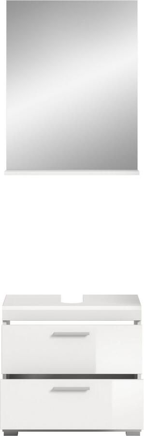 INOSIGN Badkamerserie Siena 2-delig bestaande uit: onderkast voor wastafel spiegel in verschillende kleuren verkrijgbaar badkamermeubels combinatie badkamer (set 2-delig) - Foto 7