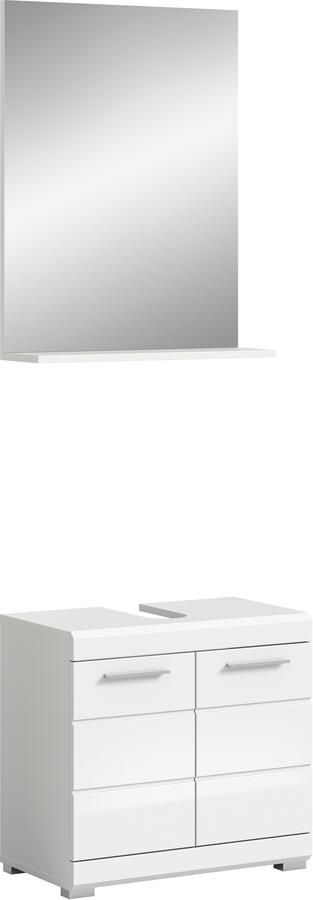 INOSIGN Badkamerserie Siena 2-delig bestaande uit: onderkast voor wastafel spiegel in verschillende kleuren verkrijgbaar badkamermeubels combinatie badkamer (set 2-delig)