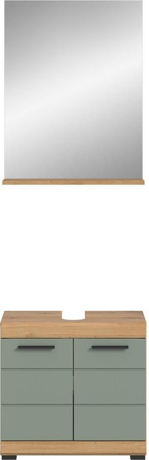 INOSIGN Badkamerserie Siena 2-delig bestaande uit: onderkast voor wastafel spiegel in verschillende kleuren verkrijgbaar badkamermeubels combinatie badkamer (set 2-delig) - Foto 8