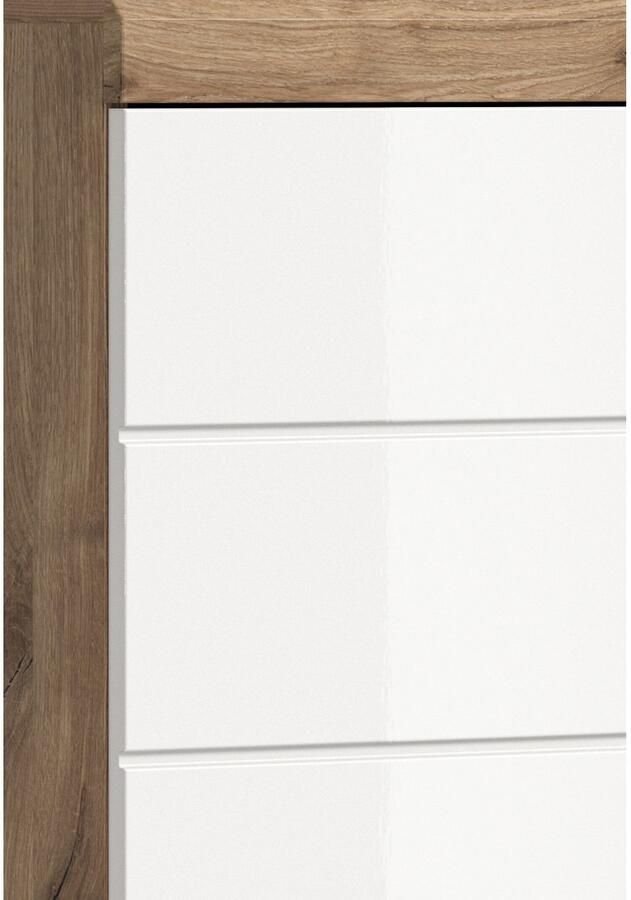 INOSIGN Halfhoge kast Siena breedte 74 cm 4 deuren 1 lade 4 vakken MDF-front in verschillende kleuren verkrijgbaar badkamermeubels badkamerkast kast badkamer - Foto 3