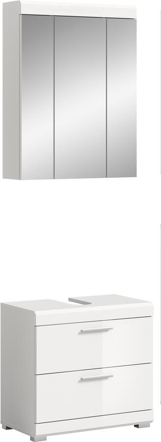 INOSIGN Badkamerserie Siena 2-delig bestaande uit: onderkast voor wastafel spiegelkast in verschillende kleuren verkrijgbaar badkamermeubels combinatie badkamer (set 2-delig) - Foto 9