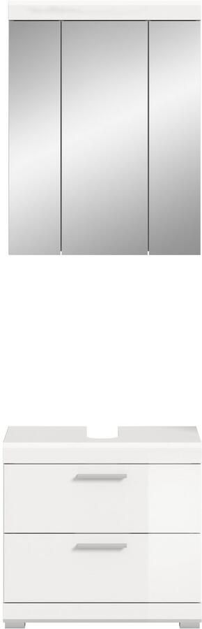 INOSIGN Badkamerserie Siena 2-delig bestaande uit: onderkast voor wastafel spiegelkast in verschillende kleuren verkrijgbaar badkamermeubels combinatie badkamer (set 2-delig) - Foto 8