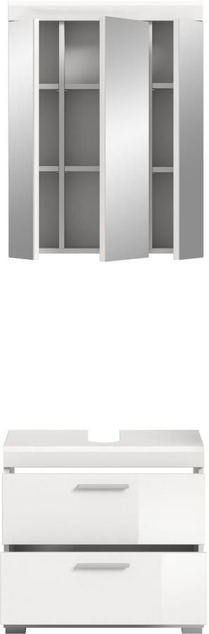 INOSIGN Badkamerserie Siena 2-delig bestaande uit: onderkast voor wastafel spiegelkast in verschillende kleuren verkrijgbaar badkamermeubels combinatie badkamer (set 2-delig) - Foto 7