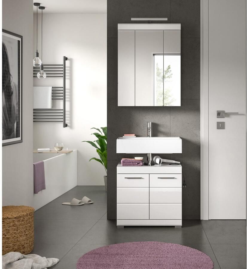 INOSIGN Badkamerserie Siena 2-delig inclusief LED-verlichting bestaande uit: (set 2 stuks)