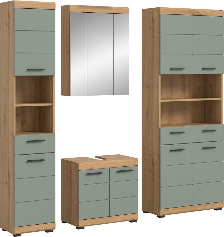 INOSIGN Badkamerserie Siena 4-delig bestaande uit: Smalle hoge kast WBU spiegelkast brede hoge kast (set 4-delig) - Foto 9