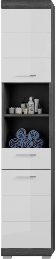 INOSIGN Badmeubelset Siena 5-delig bestaande uit: Hoge kast WBU spiegel onderkast hangkast (set 5 stuks) - Foto 15