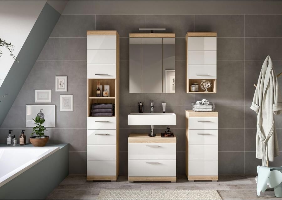 INOSIGN Badkamerserie Siena 5-delig inclusief LED-verlichting bestaande uit: (set 5-delig) - Foto 5