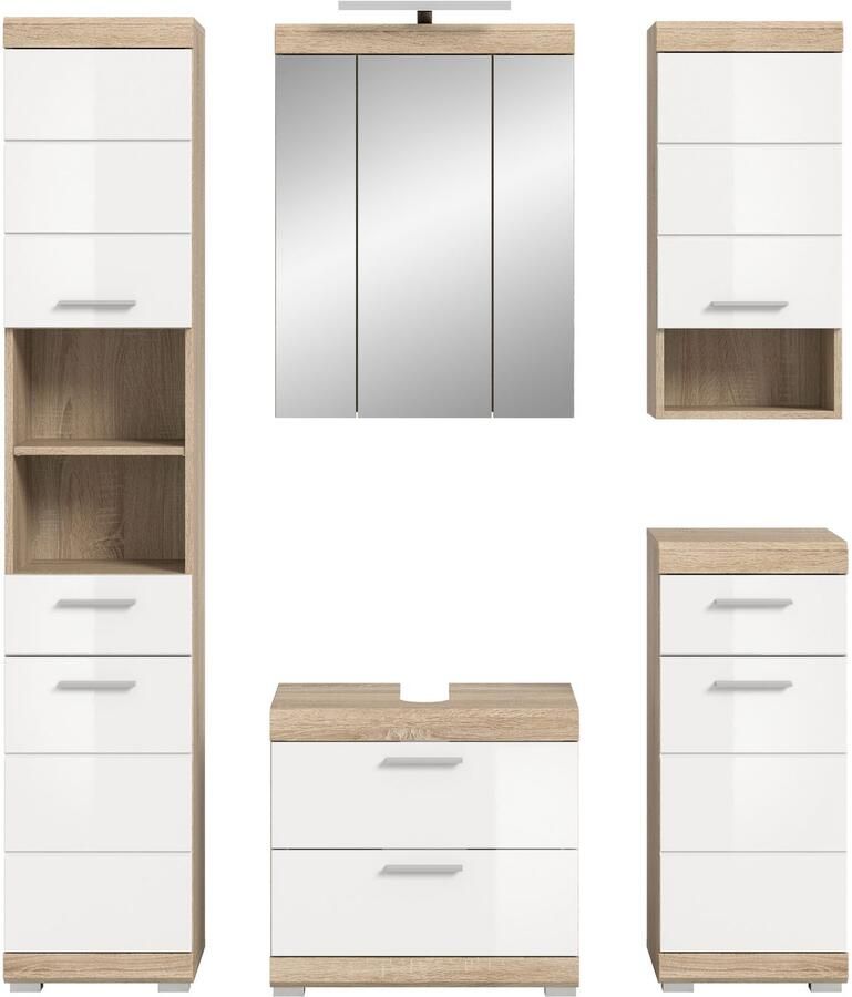 INOSIGN Badkamerserie Siena 5-delig inclusief LED-verlichting bestaande uit: (set 5-delig) - Foto 2