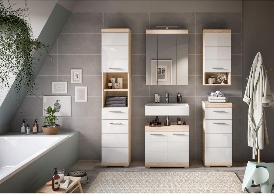 INOSIGN Badkamerserie Siena 5-delig inclusief LED-verlichting bestaande uit: (set 5-delig) - Foto 5