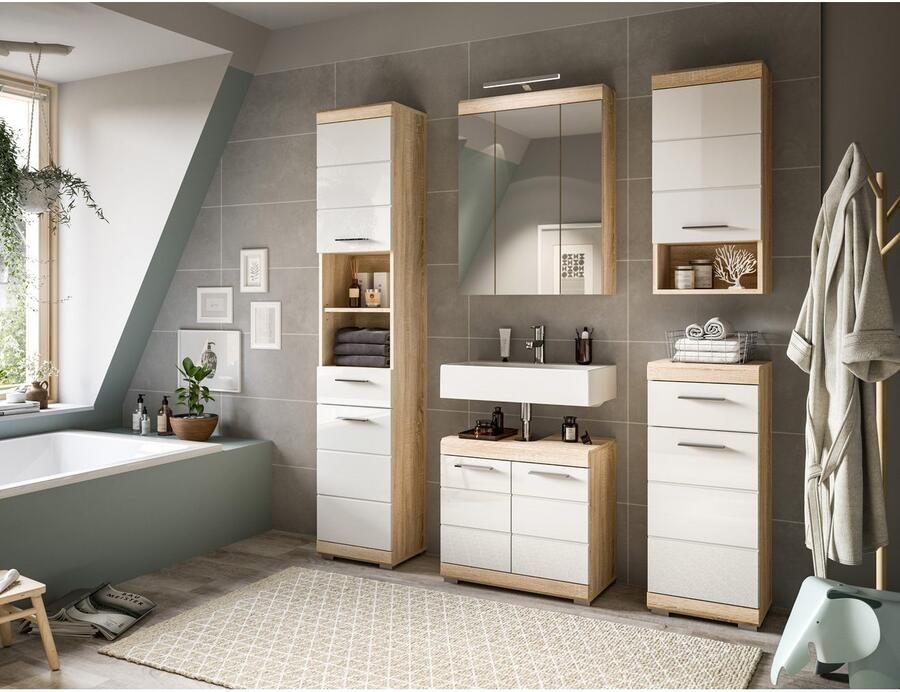 INOSIGN Badkamerserie Siena 5-delig inclusief LED-verlichting bestaande uit: (set 5-delig) - Foto 4