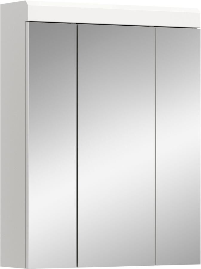 INOSIGN Badkamerspiegelkast Siena breedte 60 cm 3 spiegelt deuren 9 vakken 6 legplanken in verschillende kleuren verkrijgbaar badkamermeubels spiegel badkamerkast badkamer - Foto 7