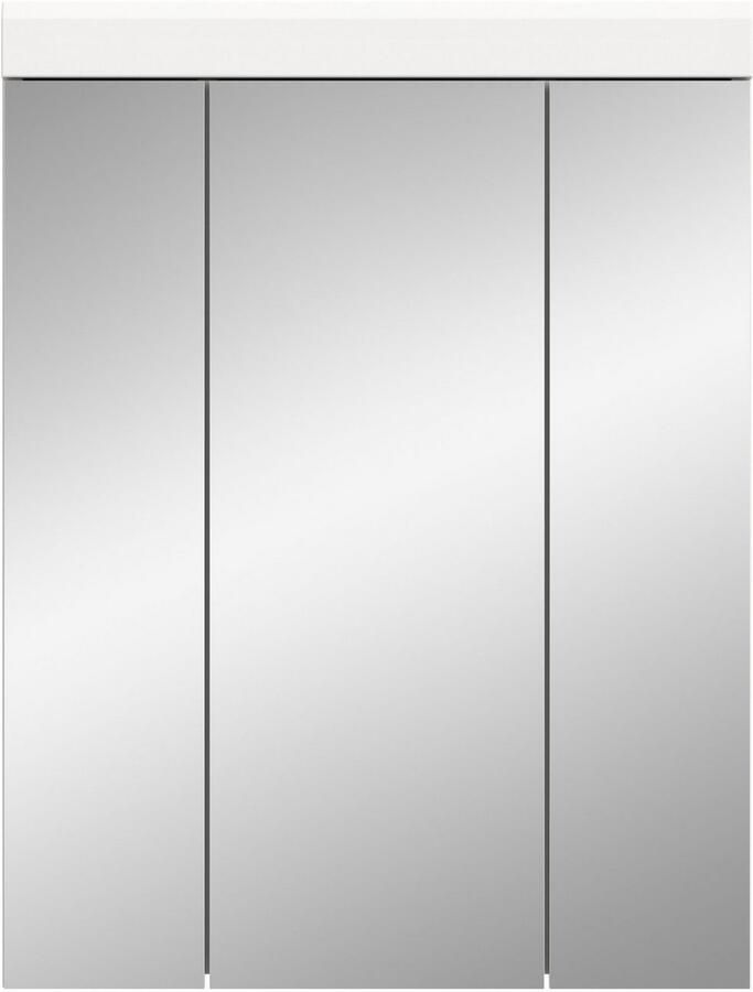 INOSIGN Badkamerspiegelkast Siena breedte 60 cm 3 spiegelt deuren 9 vakken 6 legplanken in verschillende kleuren verkrijgbaar badkamermeubels spiegel badkamerkast badkamer - Foto 2