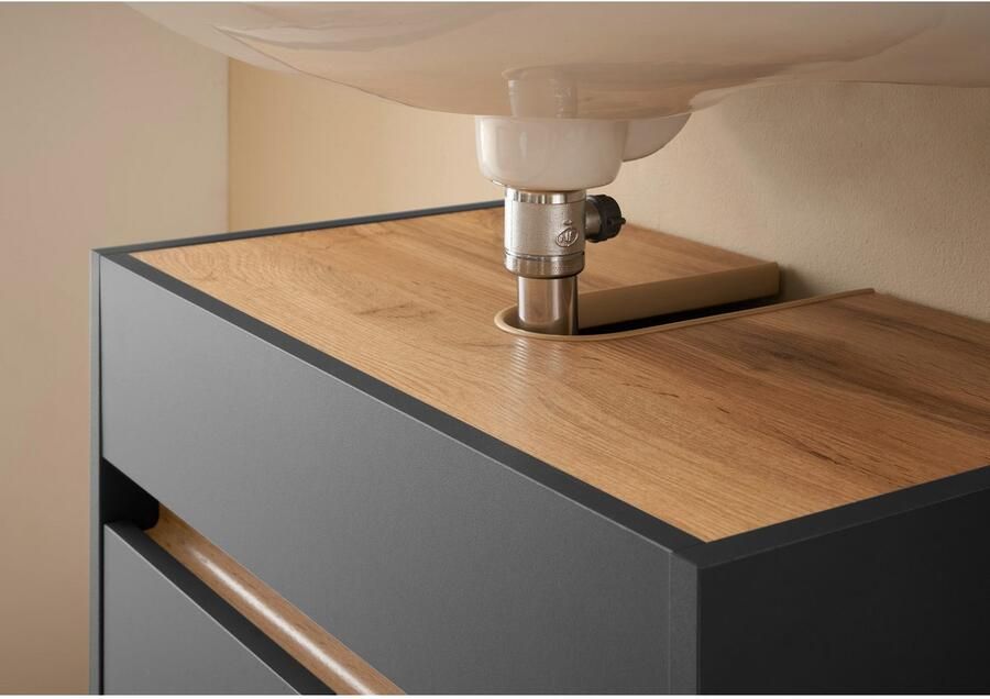 INOSIGN Badmeubelset CITY GIRON badkamer in tijdloos ontwerp 4-delige badkamer Badkasten en spiegels in twee kleuren beschikbaar veel opbergruimte (set 4 stuks) - Foto 8