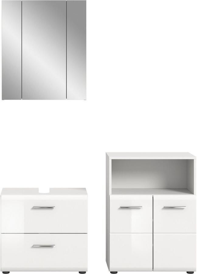 INOSIGN Badmeubelset FLORENZ TOPSELLER! 3-delige badcombinatie hoogwaardige MDF-front - Foto 2