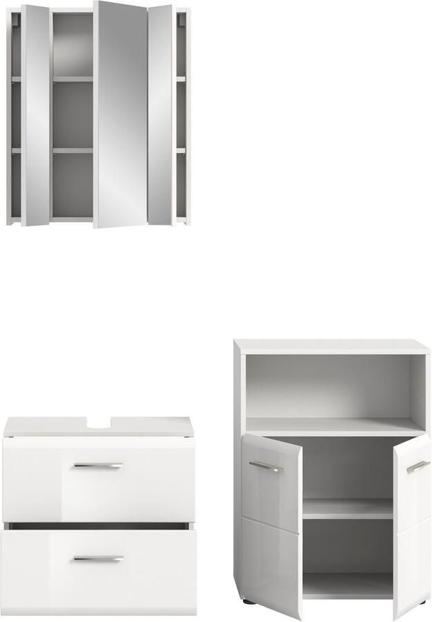 INOSIGN Badmeubelset FLORENZ TOPSELLER! 3-delige badcombinatie hoogwaardige MDF-front - Foto 5