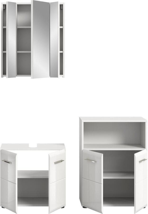 INOSIGN Badmeubelset FLORENZ TOPSELLER! 3-delige badcombinatie hoogwaardige MDF-front - Foto 5