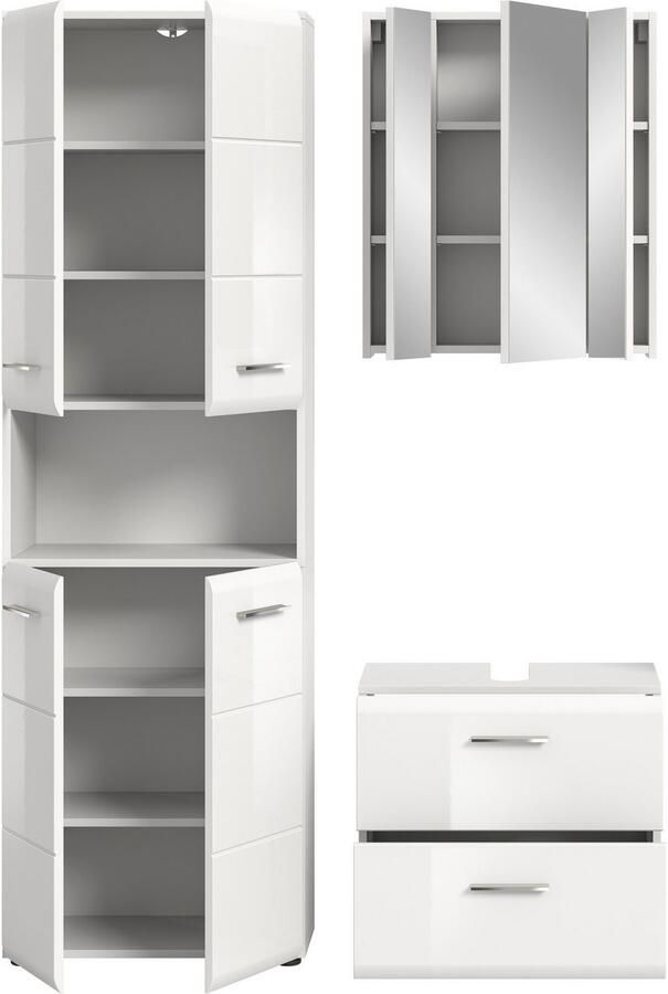 INOSIGN Badmeubelset FLORENZ TOPSELLER! 3-delige badcombinatie hoogwaardige MDF-front - Foto 5